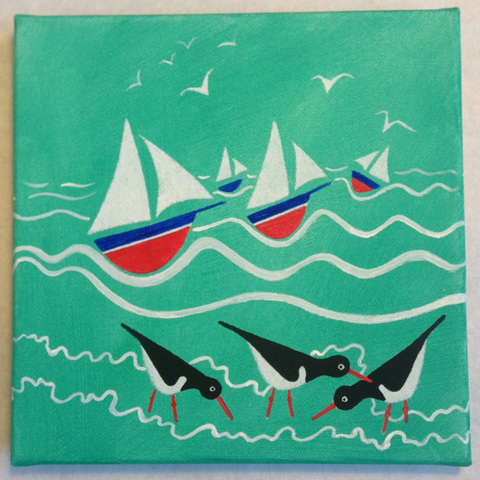 Sails And Oyster Catchers